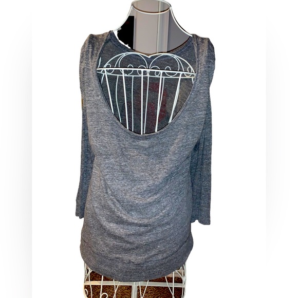 Vintage 80’s OU Scoop-back Top Women’s Size Small - Picture 9 of 12